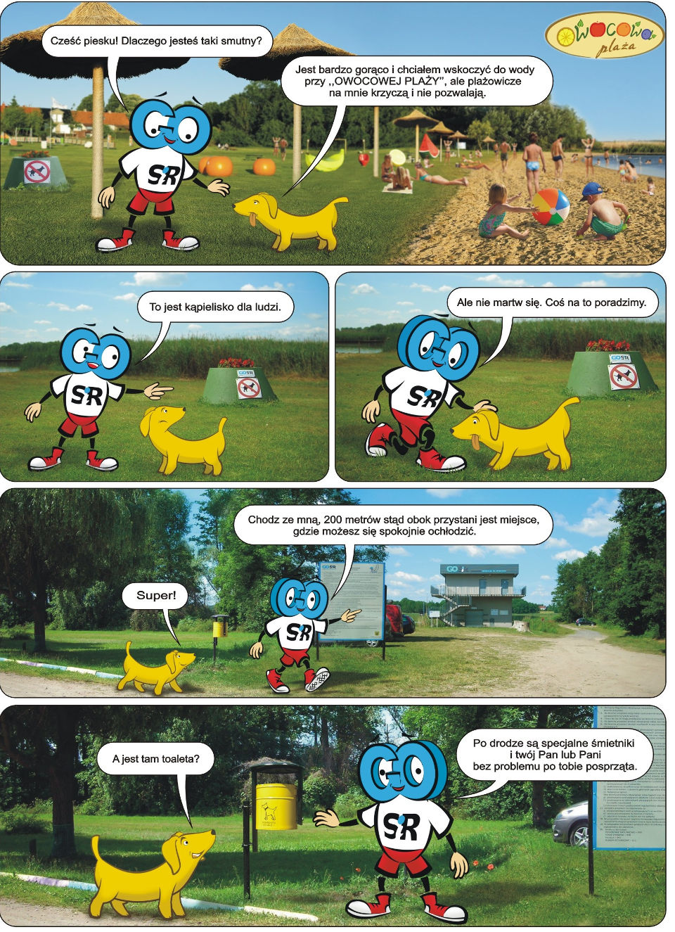 Psy na Owocowej Plaży w Zborowie